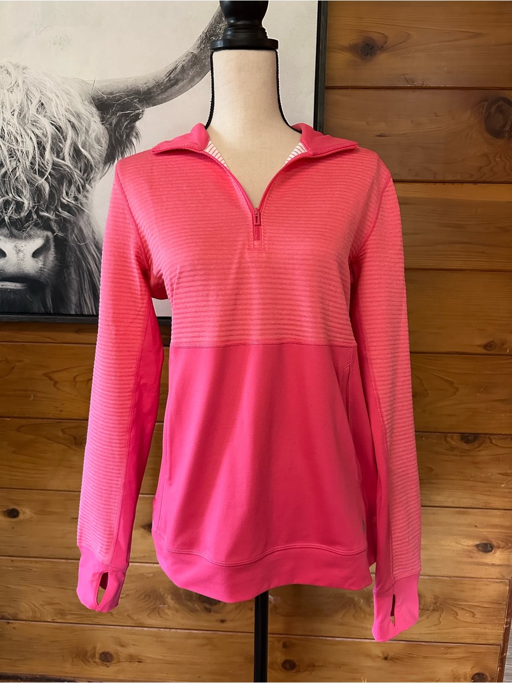 Adidas Pink Half-Zip Pullover